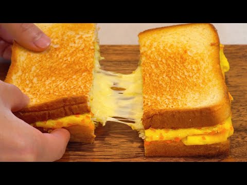 Wrapped in egg! Super simple one-pan toast recipe~!!