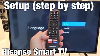 Hisense Smart TV: How to Setup (Step by Step from beginning)