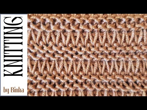 [Bulgarian] How to knit an original simple stitch for beginners. Нова плетка за начинаещи.