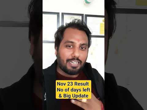 CA Nov 23 Result Number of days Left & Big Updates  #icai #caresult