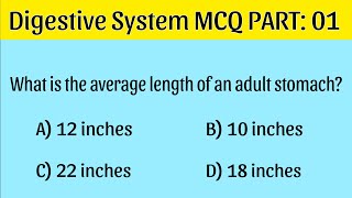 Digestive System MCQ |PART: 01| |digestive system mcq nursing|