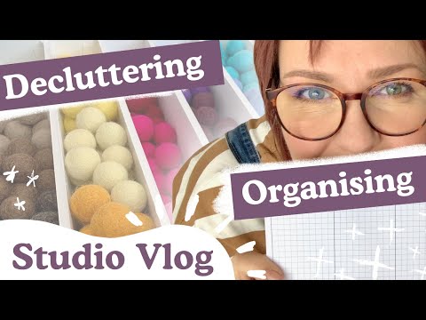 Organising and Decluttering ✨ UK Planner & Stationery Shop Studio Vlog - UKPA PFUK