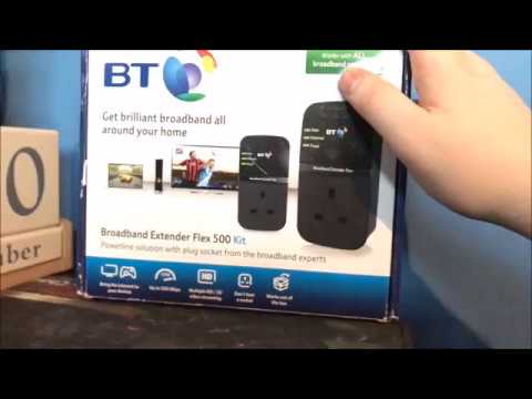 BT BROADBAND EXTENDER FLEX 500 KIT .. UNBOXING SET UP