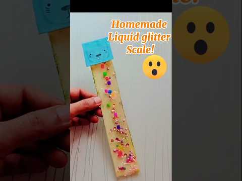 DIY Homemade Liquid Glitter Scale🤓#diy #stationery #craft