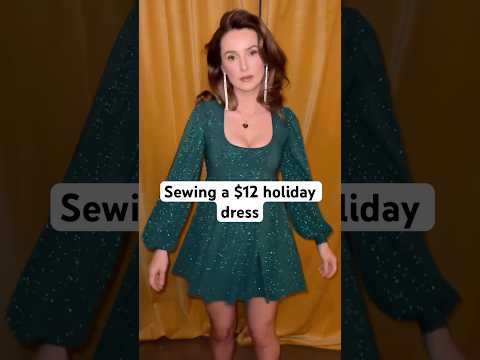 Sewing a holiday glitter dress with $12 worth of fabric ￼