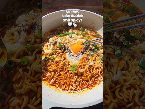 Fake Buldak Spicy?!! #buldak #spicynoodles #asmr #foodasmr