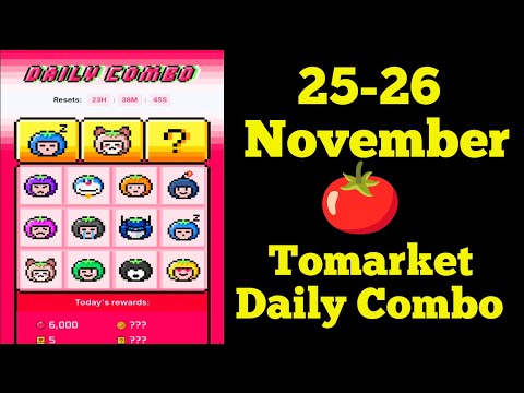 Tomarket daily Combo Today 26 November | Tomato combo today 26 november | Tomarket daily combo