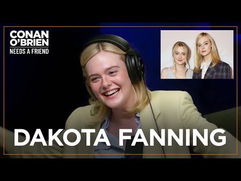 Elle & Dakota Fanning Want To Work Together | Conan O'Brien Needs A Friend