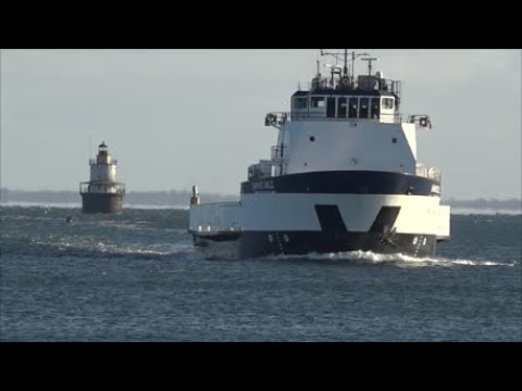 Steamship Authority's new ferry "M/V Barnstable" arrives in Fairhaven for the first time