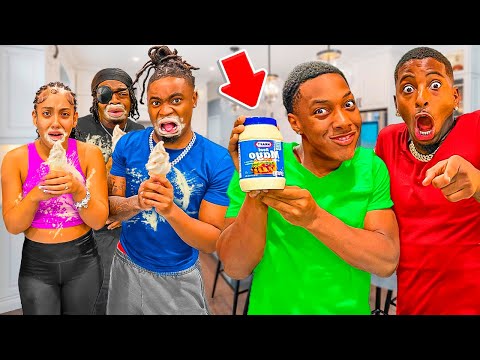 MAYONNAISE ICE CREAM PRANK ON JASON , K2 & BRI…🍦😂