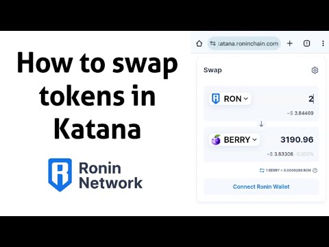 How to swap tokens in Katana Exchange | Swap Ronin to Pixel | Ronin Chain Network