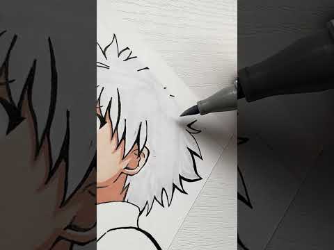 drawing Gon Freecs and Killua Zoldyck // part 2 #shorts