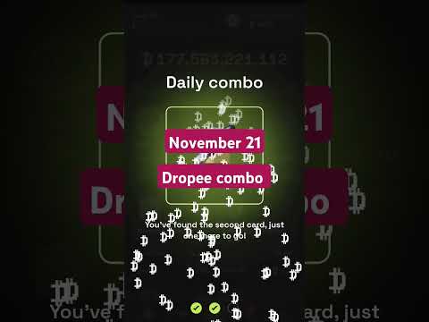 Dropee daily combo today | dropee daily combtod21 November | Daily Combo Dropee | Dropee 21 November