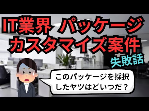 IT業界 パッケージカスタマイズ案件失敗例【IT派遣エンジニア】