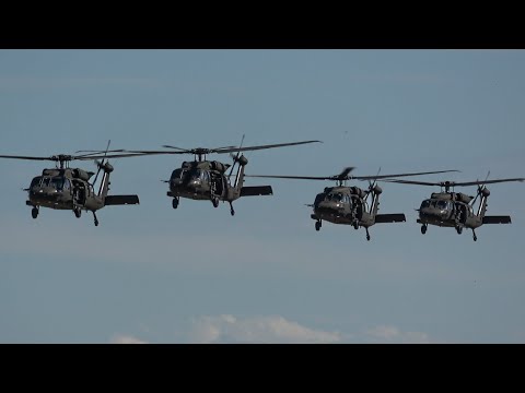 Wisconsin National Guard UH-60 Blackhawks - EAA AirVenture Oshkosh 2023