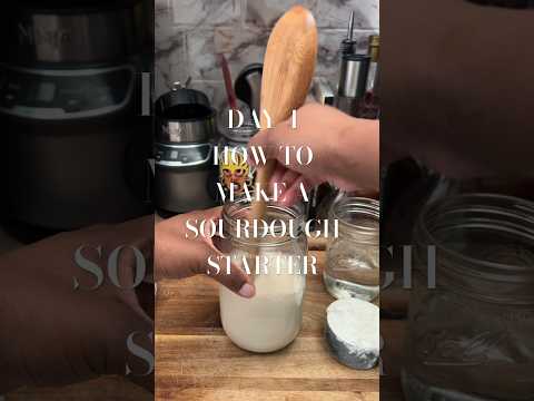 DAY 4: How to make a sourdough starter #sourdoughstarter #staceyfromscratch