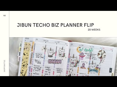 KOKUYO Jibun Techo Biz 20 weeks  Flip Through with a Disney Theme ✨ | SKIPPYSKITTLE