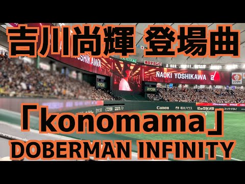 吉川尚輝 登場曲「konomama」DOBERMAN INFINITY【巨人】