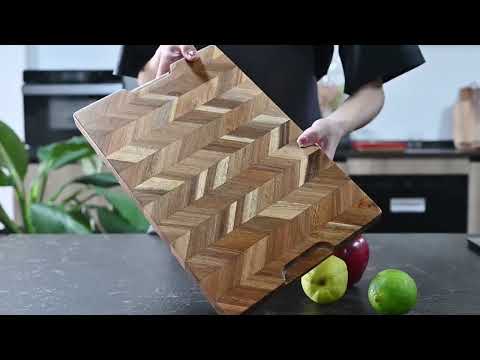 BILLF Acacia Wood Cutting Board, Large Kitchen Chopping Board 18x13 Inch | Billfworld.com