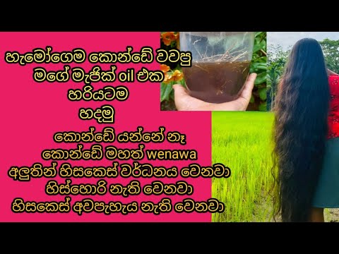 My Long Hair Secret/Best Hair Oil For Hair Growth /දිග මහත කොන්ඩෙකට ආස අයට 😘