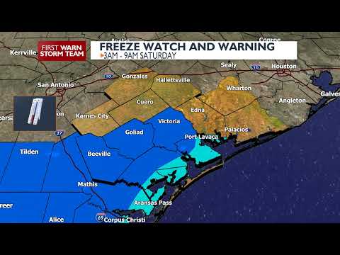 Freeze watch and warning