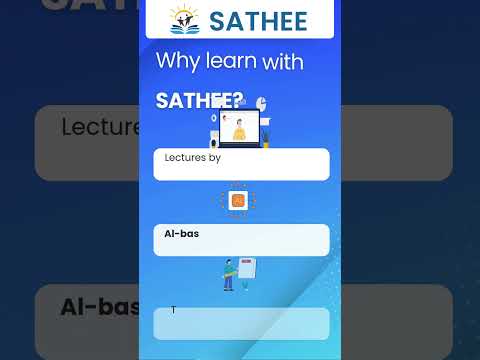 SATHEE by IITians - Math JEE Crash Course Free for Class 12th and Droppers