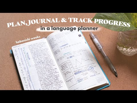 How and why I use a language planner | Hobonichi weeks flip through