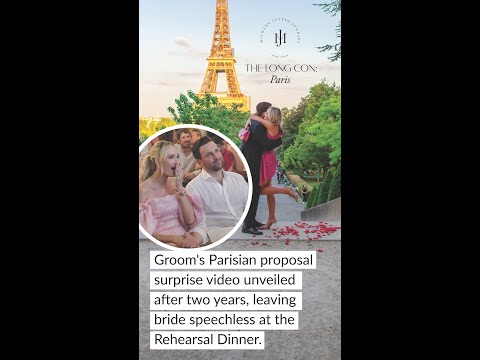 THE LONG CON: PARIS - surprise proposal video unveiled after two years, leaving bride speeches.