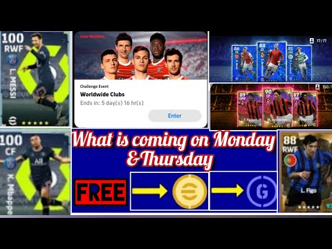 What Is Coming On Monday (1/8/22) & Thursday (4/8/22)|| Free eFootball Coins & Free Rewards 😀