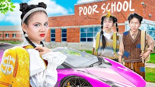 Rich Student Vs Poor Student At School! - Funny Stories About Baby Doll Family