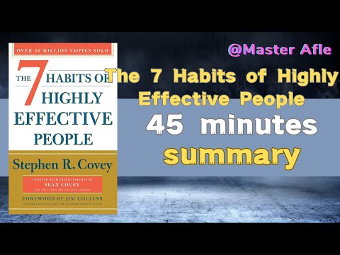 Summary of The 7 Habits of Highly Effective People by Stephen Covey | 45 minutes audiobook summary