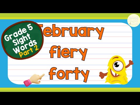 Sight Words - Grade 5 Level 2 | Practice Reading | Basic English Words | Learn How to Read |Reading