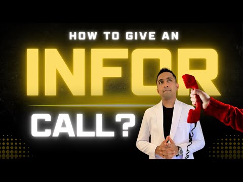 How to give an INFOR CALL? | Network Marketing