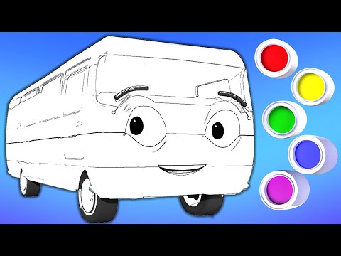 🚌🎨 Learning Colors with the Smiling Bus - Finger Family & Nursery Rhymes for Kids