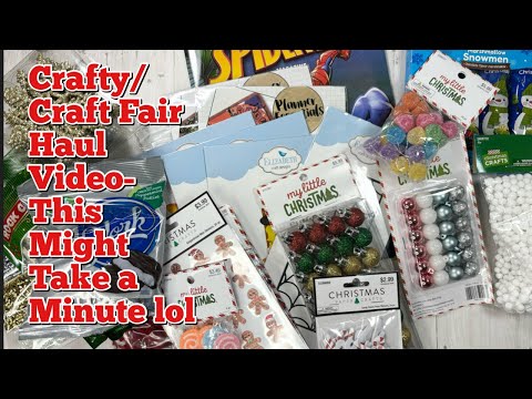 Crafty, Craft Fair Haul Video | Dollar Tree, Hobby Lobby, Elizabeth