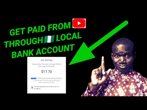 Let YouTube Pay You Through Nigerian Local Bank Account