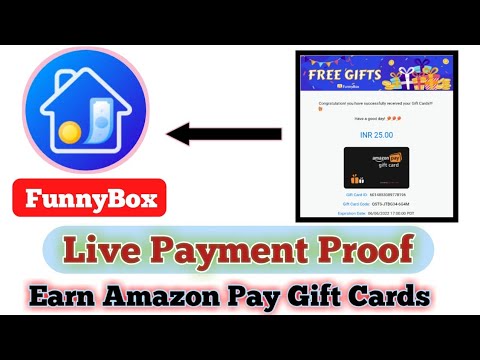 Payment Proof of FunnyBox App-Amazon and Flipkart Giftcards.