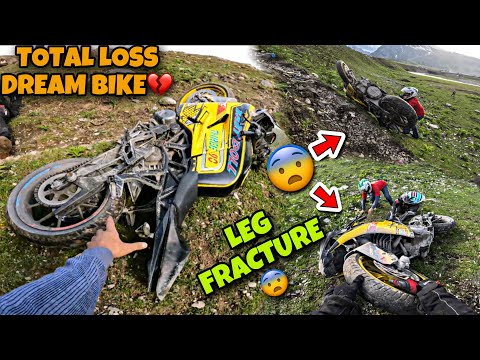 BIKE CRASHEDD FROM MOUNTAIN 😰 | TOTAL LOSSS😨| ENGINE BLAST  😭| EP - 2 |Best food vlog ever ❤️