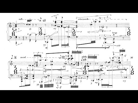 Brian Ferneyhough - Three Pieces for Piano (1966-1967) [Score-Video]