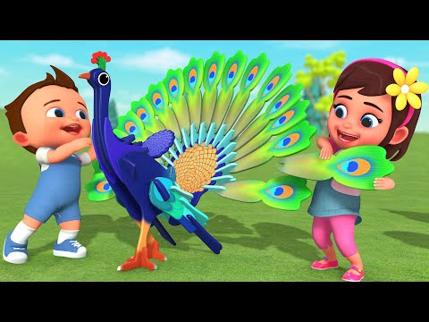 Little Baby Boy & Girl Fun Play Wooden Puzzle Peacock Assemble Toy Set 3D DIY Kids Educational