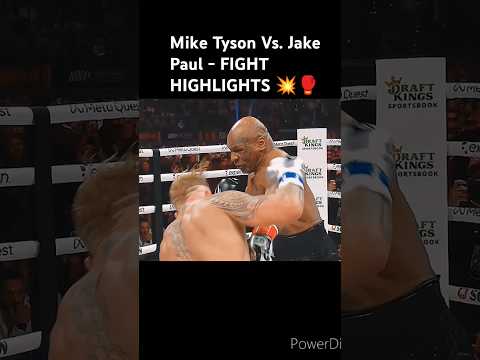 Mike Tyson Vs. Jake Paul - FIGHT HIGHLIGHTS 💥🥊 #miketyson #jakepaul