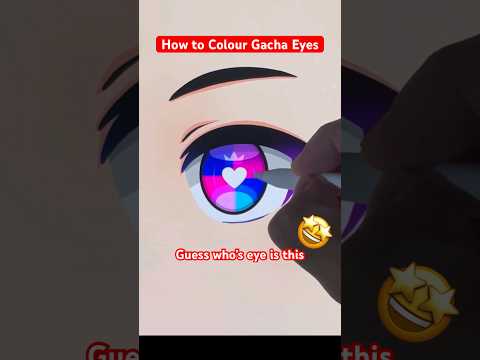 How to Colour Gacha Eyes easy #howtodraw #digitalart #gachaclub