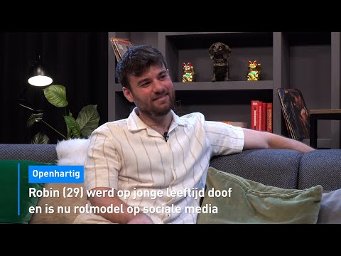 ROBIN FRINGS werd op jonge leeftijd DOOF en is nu ROLMODEL op sociale media | Hart van Nederland