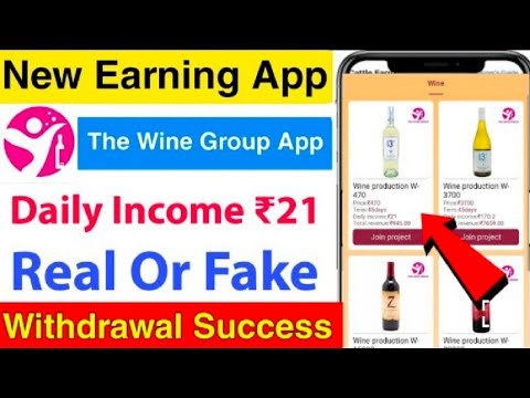 The Wine Group App Full Details | Wine Group App Payment Proof 🤑 | Wine Group App Withdrawal Proof