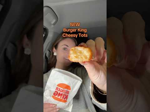 NEW Burger King Cheesy Tots 🧀❤️🧡 #burgerking #burgerkingchallenge #burgerkingmukbang #cheesytots