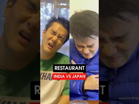 Restaurant: India vs Japan #taraandharu #japanese #funny #indianinjapan #comedy