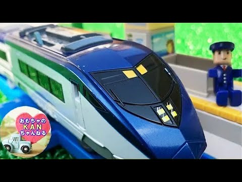 プラレール 電車のおもちゃ☆京成スカイライナーで遊びました【ウピさん＆upisch】