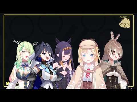 Fauna, Kronii, Ina, Ame, & Mumei sings Shiny Smily Story