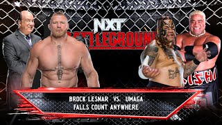 Extreme Match with "Rap Battle"🎵 | Brock vs Umaga | NXT Battleground