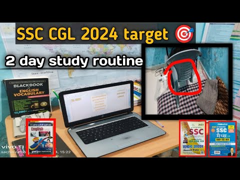 SSC CGL exam 2024 target ! 2 day study routine! 90 day Target  study table tut gai